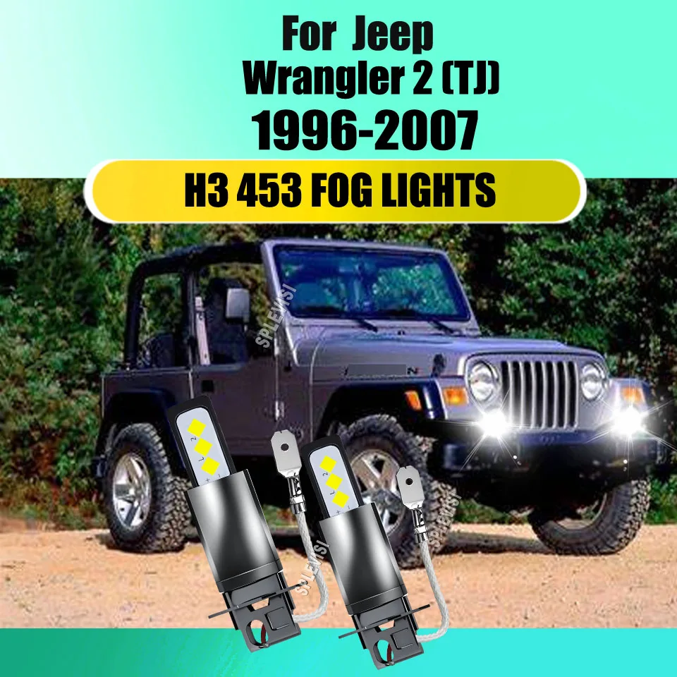 H3/453 Xenon Fog Light - 60W 6000K-6500K For Jeep Wrangler 2 (TJ) 1996 1997 1998 1999 2000 2001 2002 2003 2004 2005 2006 2007
H3/453 Xenon Fog Light - 60W 6000K-6500K For Jeep Wrangler 2 (TJ) 1996 1997 1998 1999 2000 2001 2002 2003 2004 2005 2006 2007