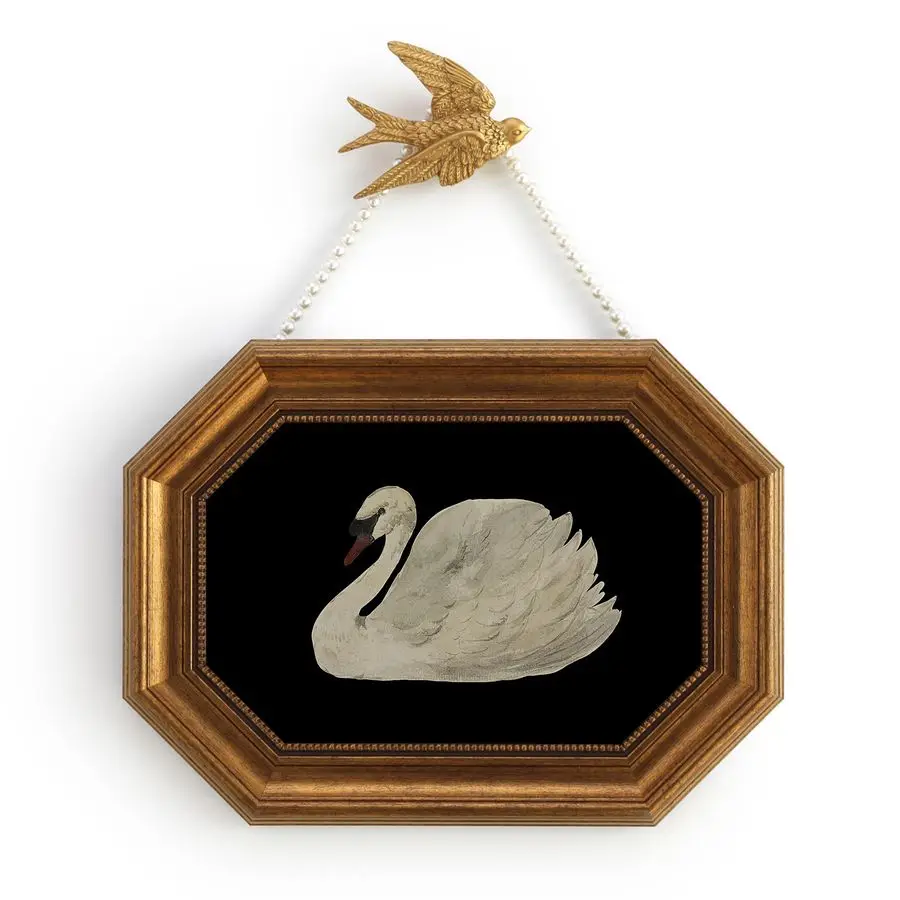 Винтажная настенная рамка, настенный художественный декор в золотой рамке, классические винтажные принты черного лебедя, рамка для фотографий 8x12 для жизни
Винтажная настенная рамка, настенный художественный декор в золотой рамке, классические винтажные принты черного лебедя, рамка для фотографий 8x12 для жизни