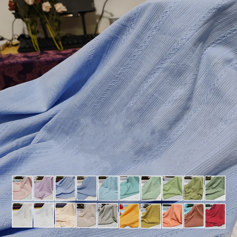 100*140cm Cotton Jacquard Breathable Fabric Pure Cotton Soft Clothing Skin Friendly Designer Fabric DIY Shirts Skirts Apparel
100*140cm Cotton Jacquard Breathable Fabric Pure Cotton Soft Clothing Skin Friendly Designer Fabric DIY Shirts Skirts Apparel