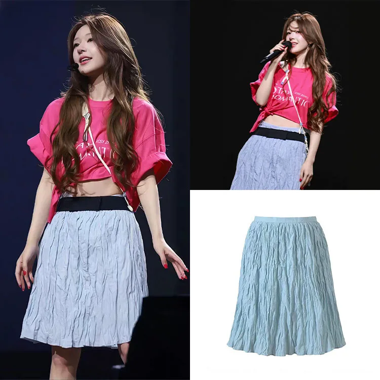 Korean Style Pleated A-Line Skirt High Waist Slimming Summer New Arrival Women's Polyester Fiber Iron-Free Processing
Korean Style Pleated A-Line Skirt High Waist Slimming Summer New Arrival Women's Polyester Fiber Iron-Free Processing