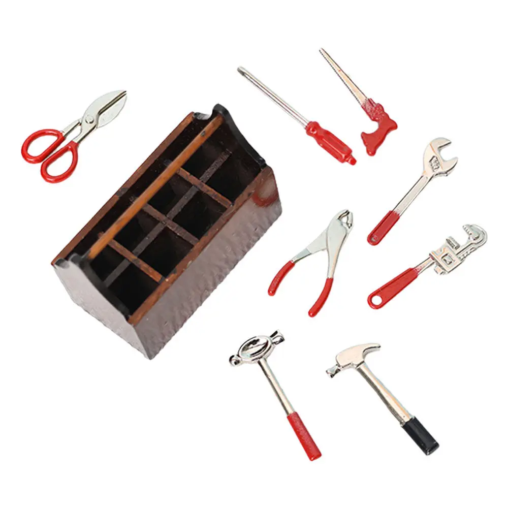 1Set 1:12 Scale Miniature Toolbox Kit for Kids Pretend Play Hands-on Learning Compact Lightweight Safe Smooth Surface Dollhouse
1Set 1:12 Scale Miniature Toolbox Kit for Kids Pretend Play Hands-on Learning Compact Lightweight Safe Smooth Surface Dollhouse