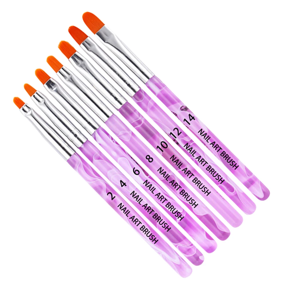 7pcs Nail Art Brushes Set For Uv Gel French 3D Painting Plaid Flowers Powder Flake Picker Durable Easy Clean Diy Salon Use
7pcs Nail Art Brushes Set For Uv Gel French 3D Painting Plaid Flowers Powder Flake Picker Durable Easy Clean Diy Salon Use
