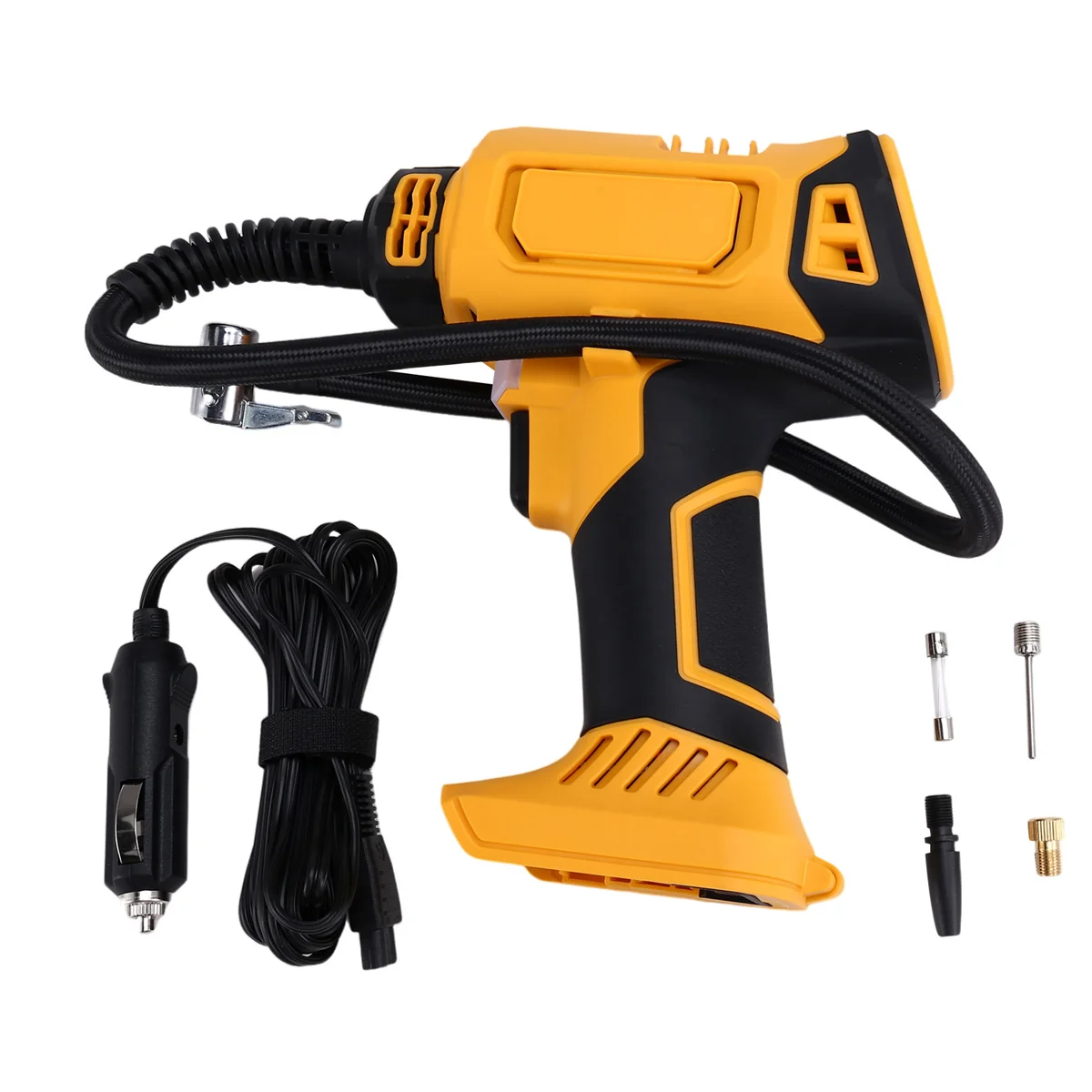 Best Air Compressor Automatic Tire Inflator Cordless Electric Pump with Digital Pressure Gauge for DeWALT 18V 20V Battery
Best Air Compressor Automatic Tire Inflator Cordless Electric Pump with Digital Pressure Gauge for DeWALT 18V 20V Battery
