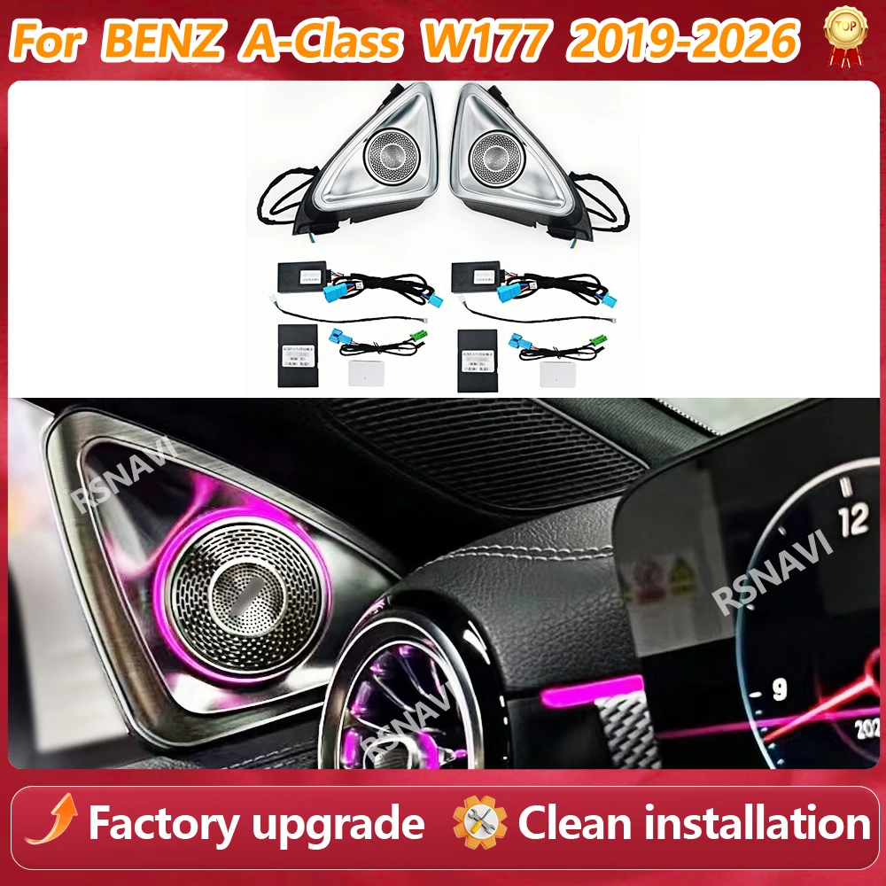 64 Colours 4D Speaker Ambient Light For Mercedes Benz W177 2019-2026 Ambient Light Original Car Upgrade Part 3D Treble Horn Refi
64 Colours 4D Speaker Ambient Light For Mercedes Benz W177 2019-2026 Ambient Light Original Car Upgrade Part 3D Treble Horn Refi