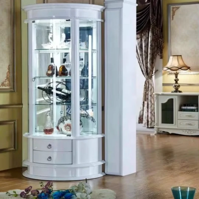 Stylish Modern White MDF Storage Furniture Display Wine Cabinet Round High Glass Foldable Hotel Living Room
Stylish Modern White MDF Storage Furniture Display Wine Cabinet Round High Glass Foldable Hotel Living Room