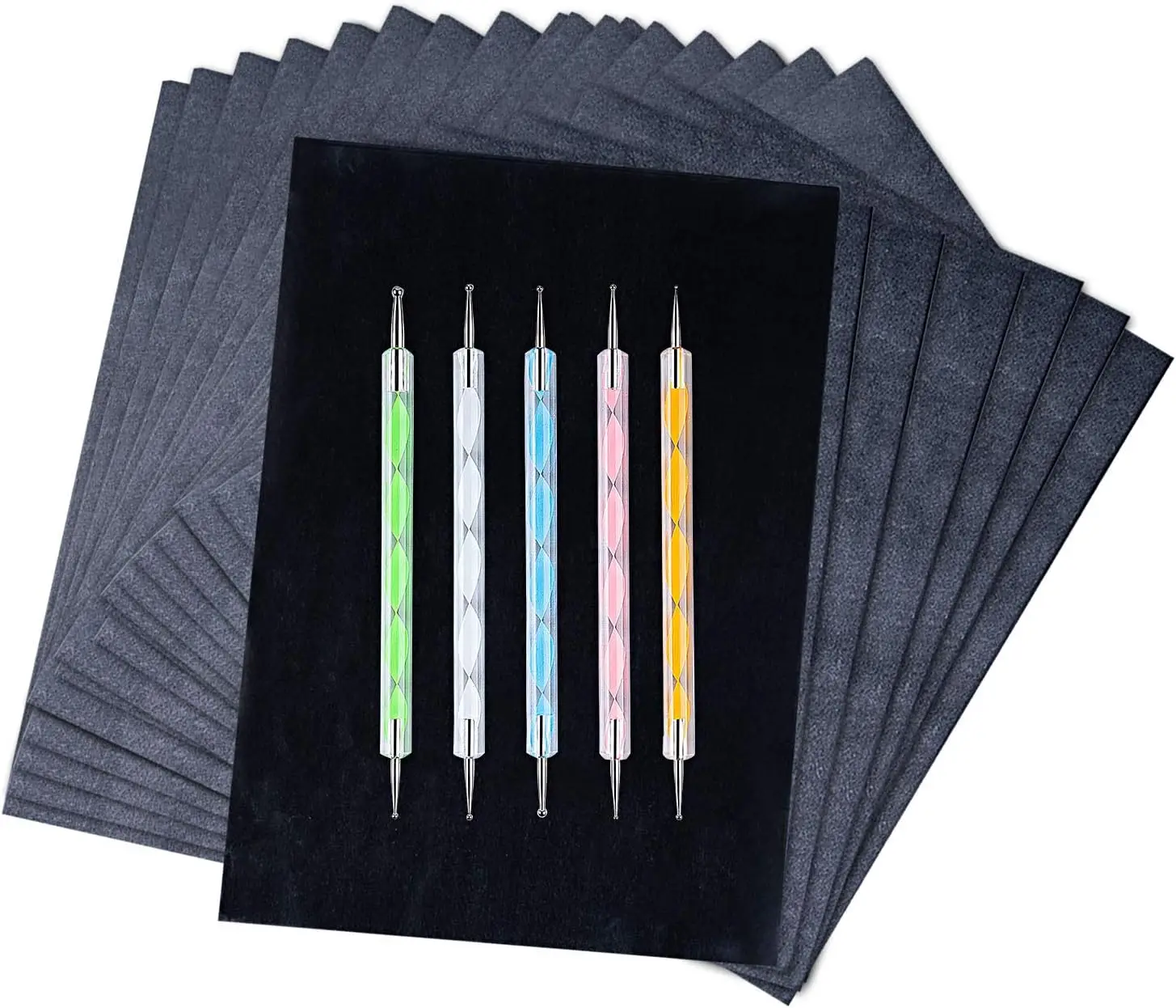 200 Sheets Carbon Tracing Paper with 5 Styluses for Woodworking, Canvas, Art Crafts
200 Sheets Carbon Tracing Paper with 5 Styluses for Woodworking, Canvas, Art Crafts