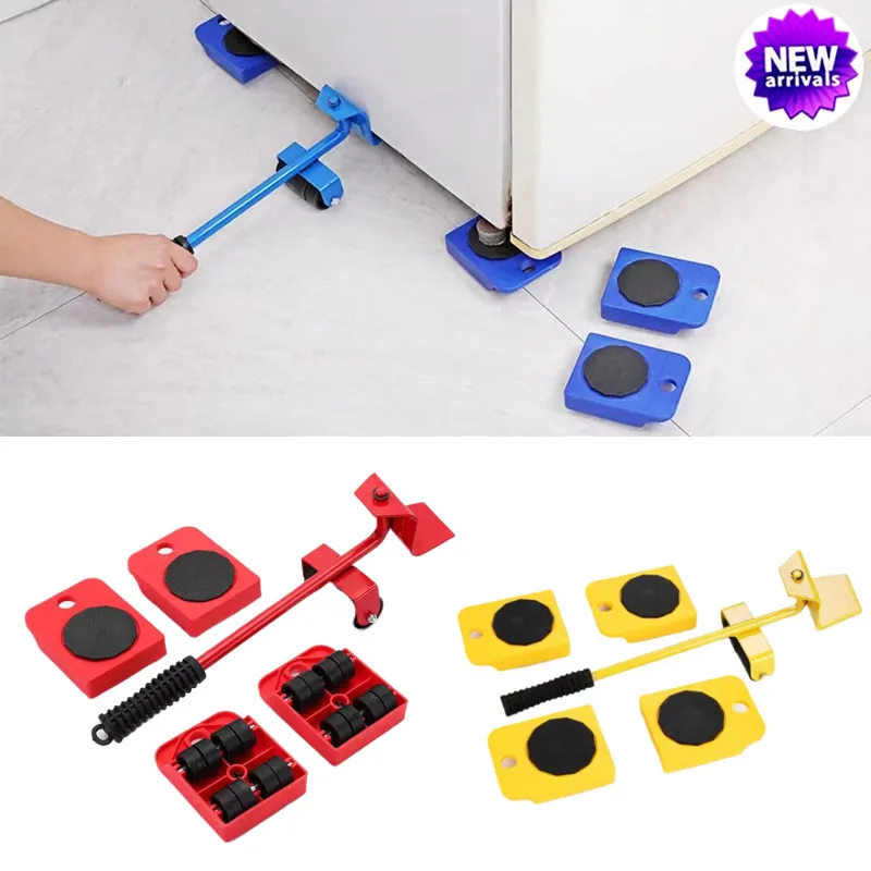 5Pcs/Set Heavy Duty Furniture Lifter Mover Roller with Wheel Bar Moving Device Lifting Helper Furniture Moving Transport Tool
5Pcs/Set Heavy Duty Furniture Lifter Mover Roller with Wheel Bar Moving Device Lifting Helper Furniture Moving Transport Tool