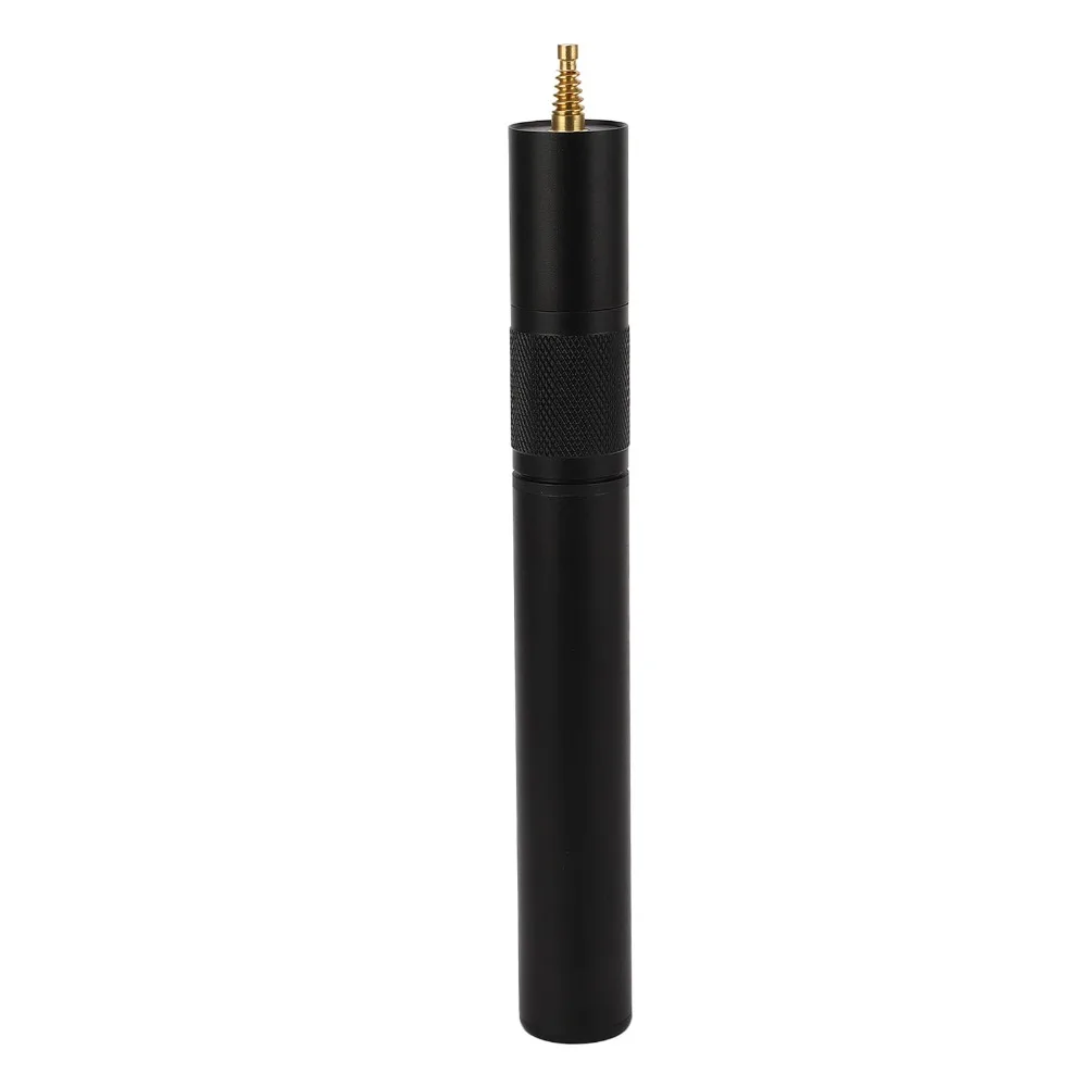 Aluminum Alloy Pool Cue Extension Telescopic Structure Threaded Connector Cue Lengthener Slim Cylindrical Body Black Finish
Aluminum Alloy Pool Cue Extension Telescopic Structure Threaded Connector Cue Lengthener Slim Cylindrical Body Black Finish