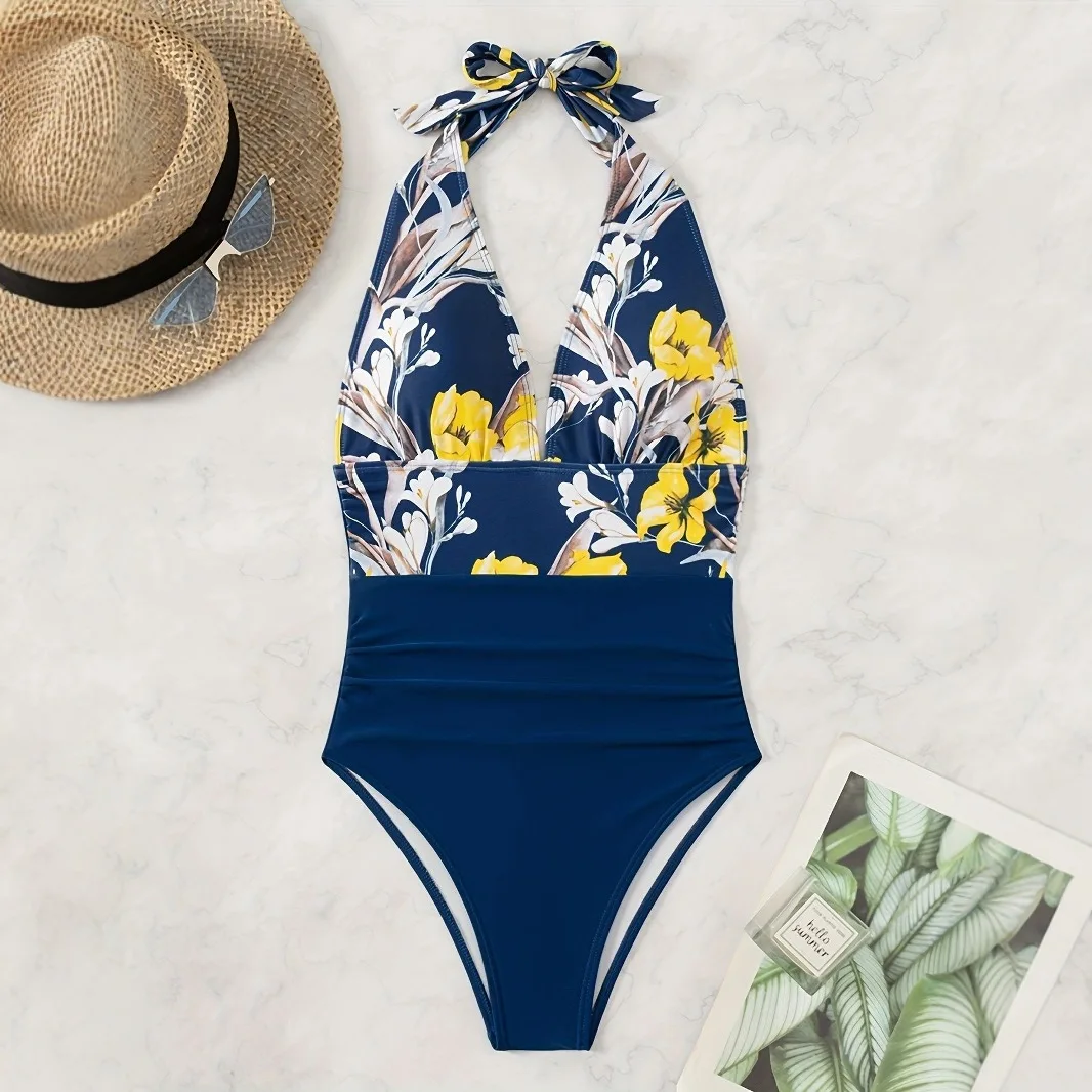sexy blue flower print swimsuits one piece deep v-neck women's bikinis swimwear bathing suit beach outfits bodysuits biquini
sexy blue flower print swimsuits one piece deep v-neck women's bikinis swimwear bathing suit beach outfits bodysuits biquini