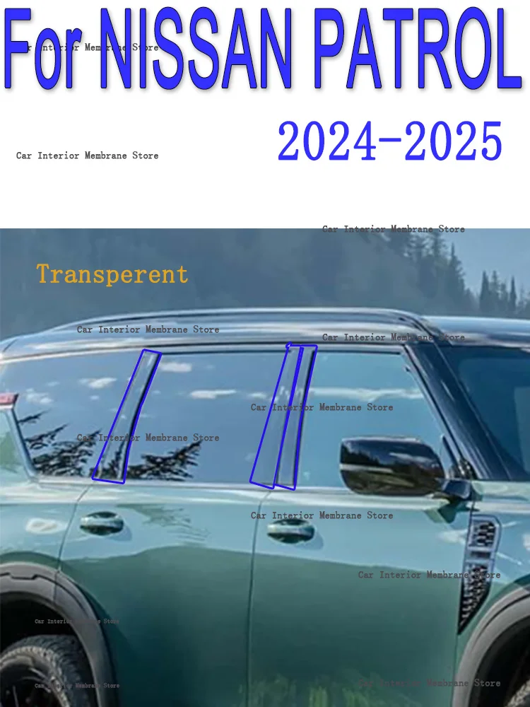 For NISSAN PATROL 2025 B/C/D -Pillars Car Exterior Automobile Pillar Anti-scratch TPU film protect Protective Film
For NISSAN PATROL 2025 B/C/D -Pillars Car Exterior Automobile Pillar Anti-scratch TPU film protect Protective Film