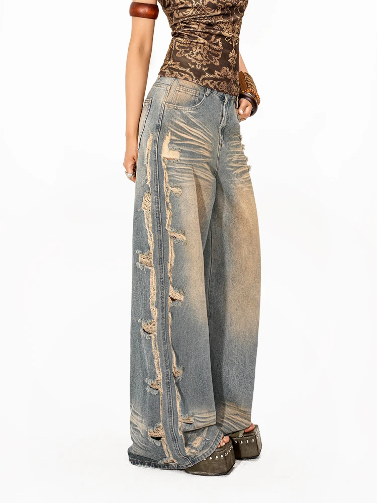 Чернильные винтажные выцветшие широкие прямые джинсы, женские осенне-зимние шикарные брюки в пол Y2K, свободные джинсы
Чернильные винтажные выцветшие широкие прямые джинсы, женские осенне-зимние шикарные брюки в пол Y2K, свободные джинсы