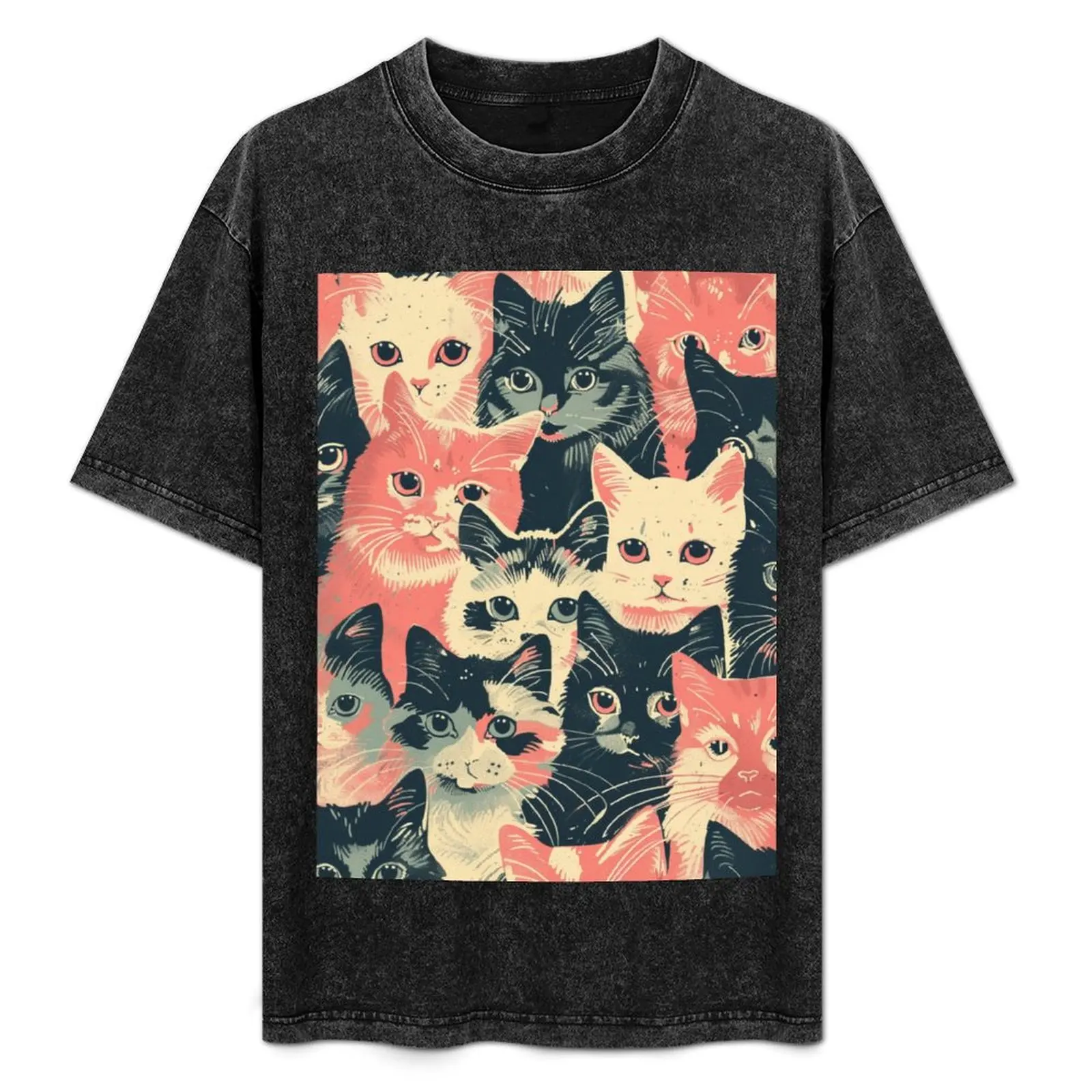 Adorable Vintage Pattern Art of Cute Kitten Cats T-Shirt Streetwear Print Tee Shirt
Adorable Vintage Pattern Art of Cute Kitten Cats T-Shirt Streetwear Print Tee Shirt
