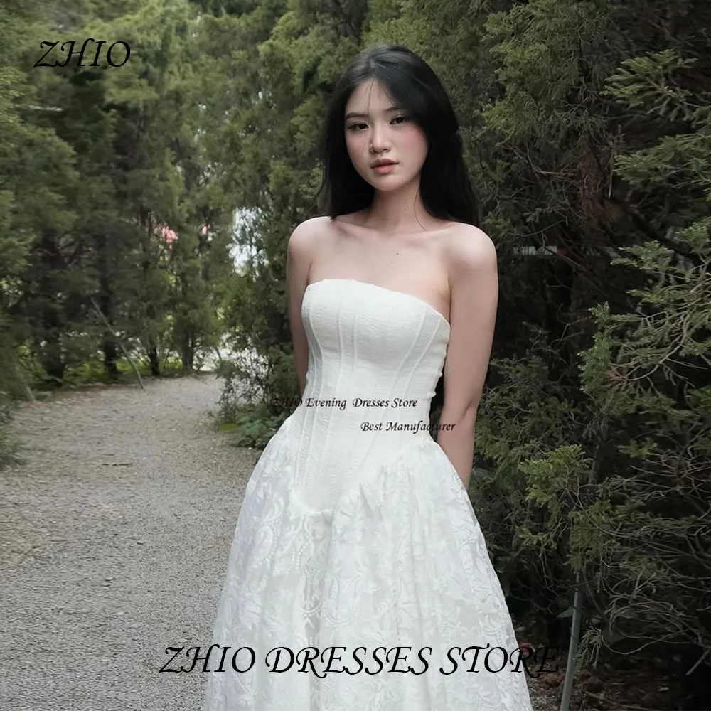 ZHIO Ivory Elegant Chiffon with Embroidery Strapless Wedding Dress Photoshoot Sleeveless Floor Length Pleated Formal Bride Gowns
ZHIO Ivory Elegant Chiffon with Embroidery Strapless Wedding Dress Photoshoot Sleeveless Floor Length Pleated Formal Bride Gowns