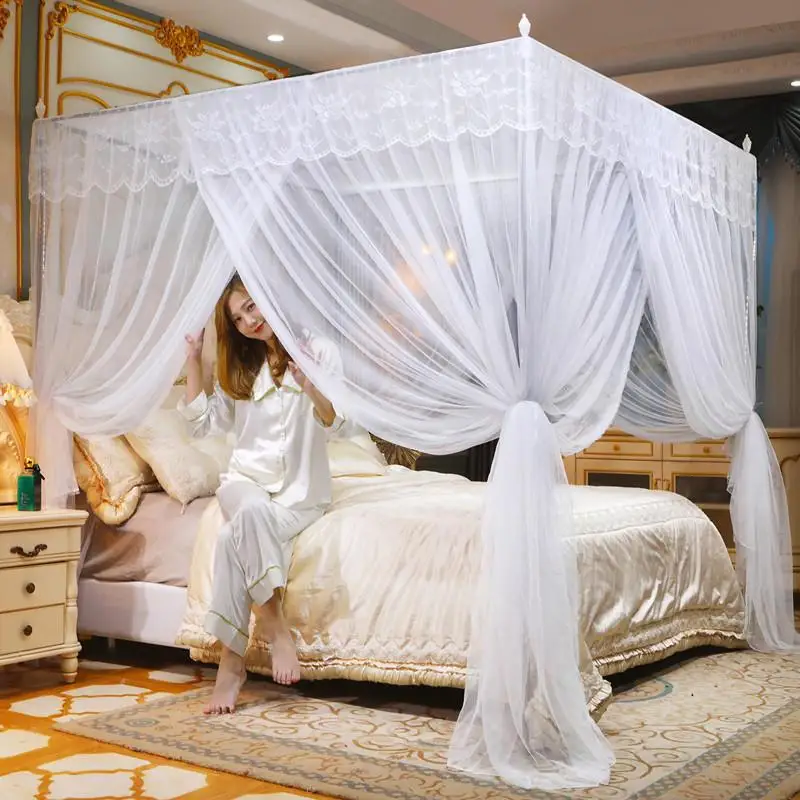 Princess Style Mosquito Net Breathable Polyester Fabric Stainless Steel Frame Three Door Opening 1518 Meter Bed Size
Princess Style Mosquito Net Breathable Polyester Fabric Stainless Steel Frame Three Door Opening 1518 Meter Bed Size
