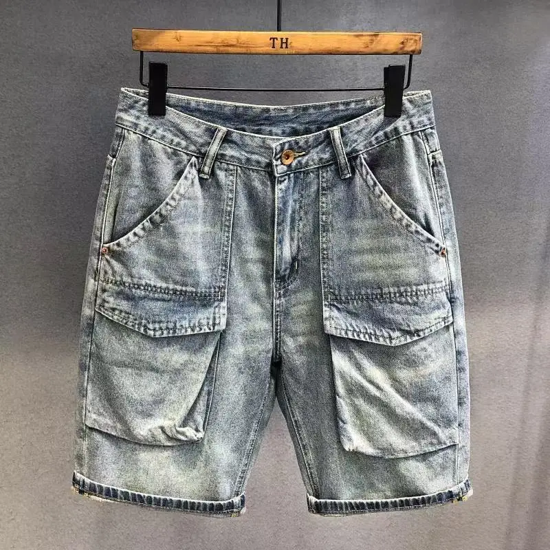 brands original retro old tooling denim shorts men's design handsome loose straight trendy brand thin medium pants Luxury jeans
brands original retro old tooling denim shorts men's design handsome loose straight trendy brand thin medium pants Luxury jeans