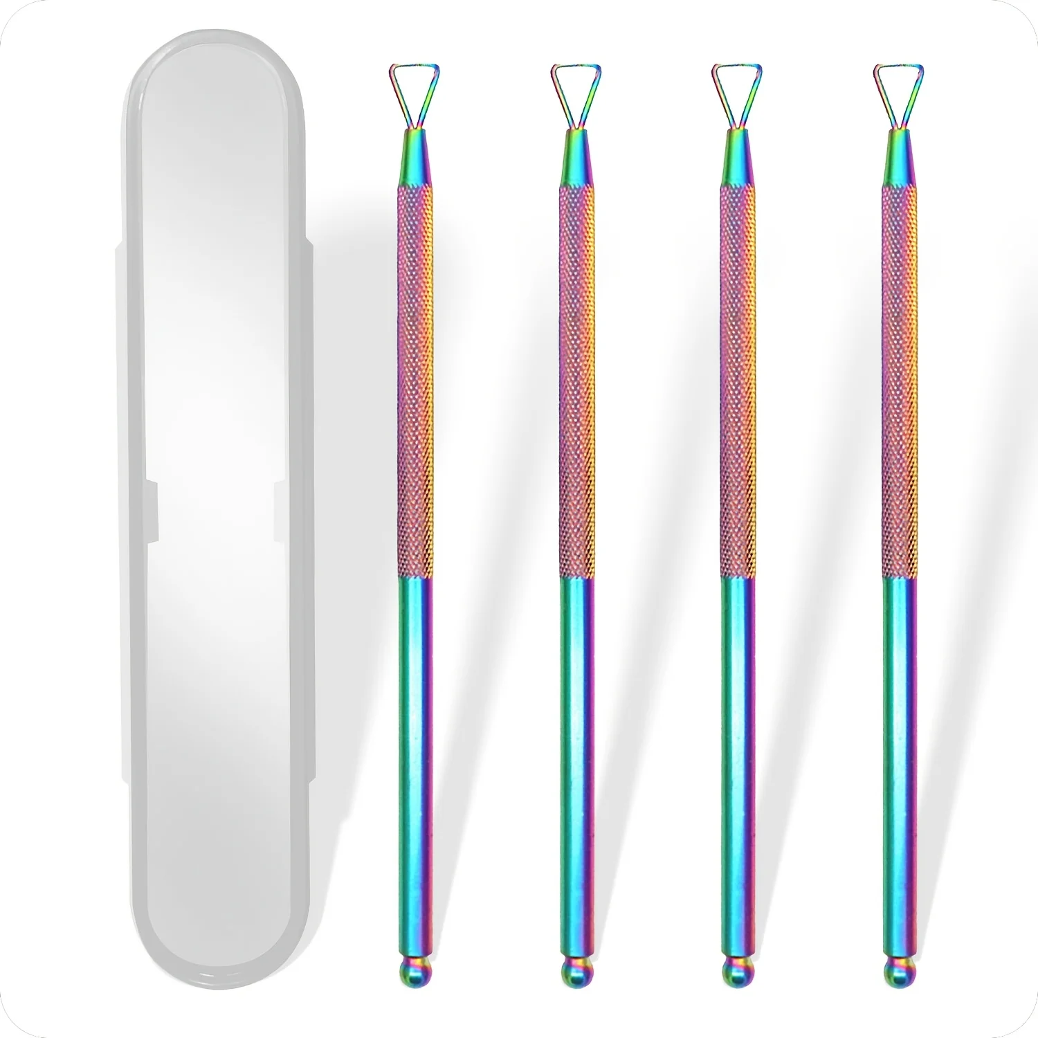Rainbow four piece professional nail removal tool set, convenient nail and foot repair, skin pushing device, dead skin remover
Rainbow four piece professional nail removal tool set, convenient nail and foot repair, skin pushing device, dead skin remover