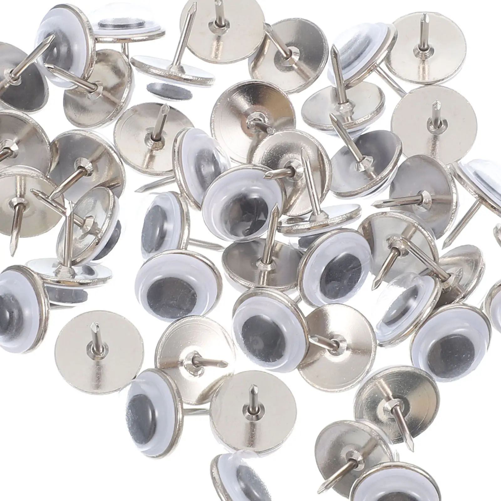 100Pcs Eye Shaped Push Pins Flat Head Metal Thumb Tacks Photo Wall Pins Decorative Thumbtacks for Hanging Pictures Memo
100Pcs Eye Shaped Push Pins Flat Head Metal Thumb Tacks Photo Wall Pins Decorative Thumbtacks for Hanging Pictures Memo