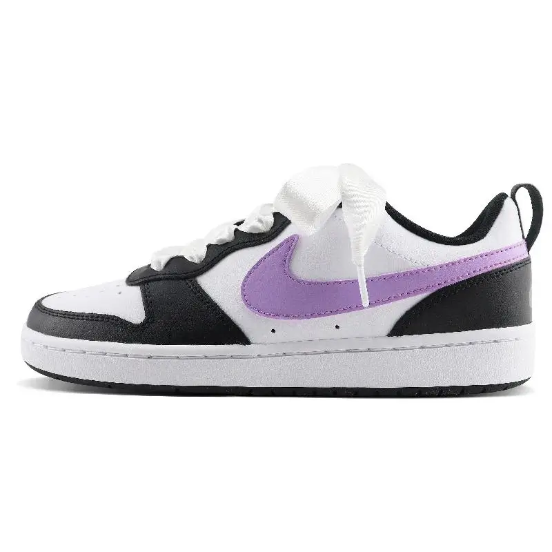 【Customize】Nike Court Borough Skateboarding Shoes Women's Low-top Black/purple Sneakers shoes BQ5448-115
【Customize】Nike Court Borough Skateboarding Shoes Women's Low-top Black/purple Sneakers shoes BQ5448-115