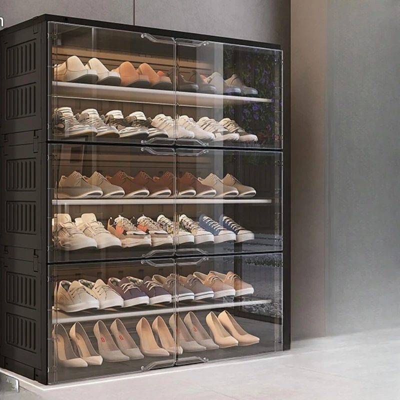 Installation-free shoe box storage box, transparent shoe storage artifact, integrated shoe rack against the wall at the door
Installation-free shoe box storage box, transparent shoe storage artifact, integrated shoe rack against the wall at the door