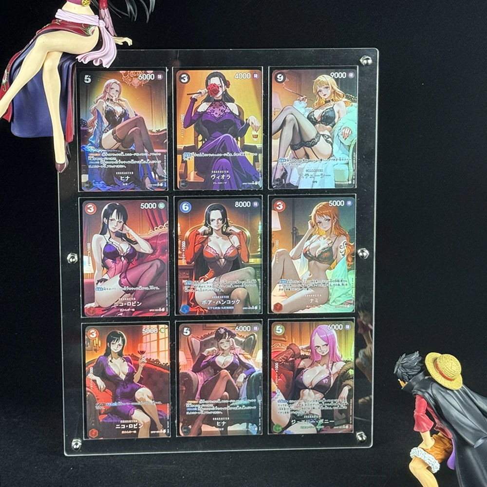 9Pcs Anime OPCG Sexy DIY Collection Card Nami Boa Hancock Nico Robin OP07-019 SP Trading Flash Card Child Birthday Gift
9Pcs Anime OPCG Sexy DIY Collection Card Nami Boa Hancock Nico Robin OP07-019 SP Trading Flash Card Child Birthday Gift