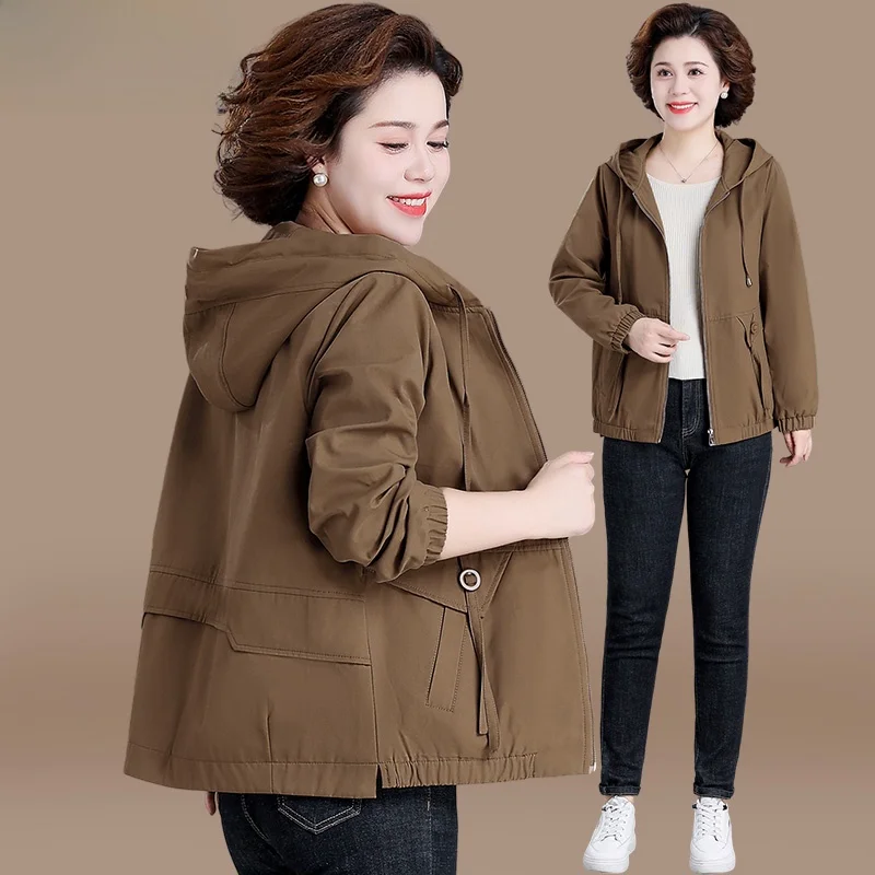 Стильная повседневная куртка для женщин среднего возраста, осенне-зимняя верхняя одежда в корейском стиле, свободный крой, полиэстер, на молнии
Стильная повседневная куртка для женщин среднего возраста, осенне-зимняя верхняя одежда в корейском стиле, свободный крой, полиэстер, на молнии