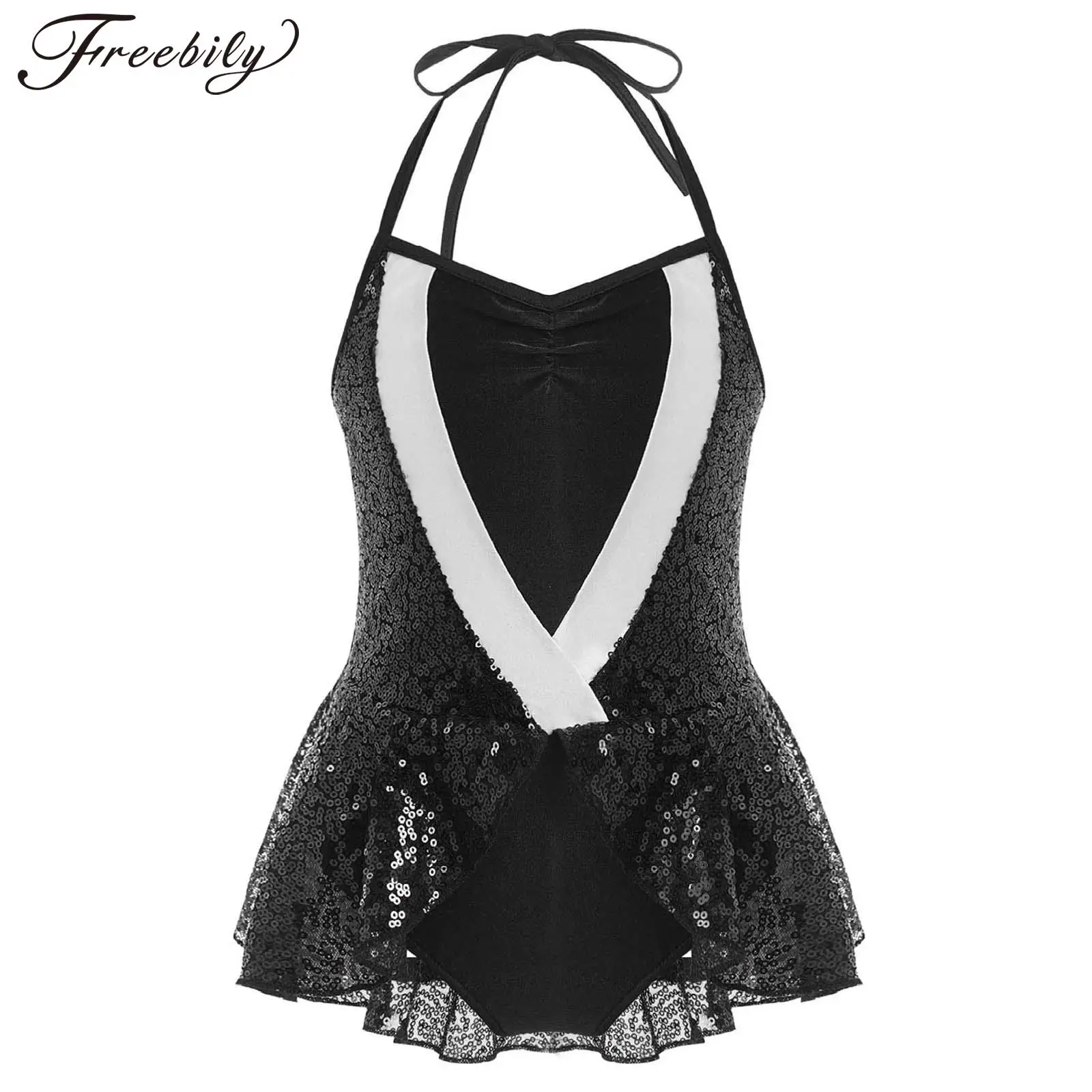 Teens Girls Sparkly Sequin Ballet Leotard Dress Sleeveless Lace-up Backless Tutu Latin Jazz Dance Performance Bodysuit Dress
Teens Girls Sparkly Sequin Ballet Leotard Dress Sleeveless Lace-up Backless Tutu Latin Jazz Dance Performance Bodysuit Dress