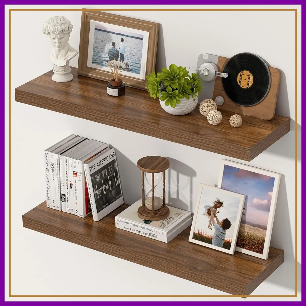 24 Inch Floating Shelves, 12 Inch Deep, Extra Wide Wall Shelves for Kitchen, Bathroom, Living Room, Set of 2
24 Inch Floating Shelves, 12 Inch Deep, Extra Wide Wall Shelves for Kitchen, Bathroom, Living Room, Set of 2