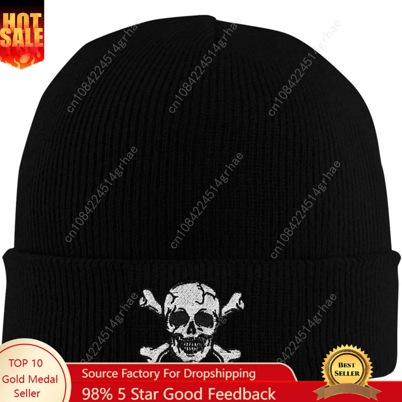 Skull and Crossbones Beanie Hats for Women Men, Funny Winter Warm Cozy Stretchy Knitted Cuffed Skeleton Cap
Skull and Crossbones Beanie Hats for Women Men, Funny Winter Warm Cozy Stretchy Knitted Cuffed Skeleton Cap