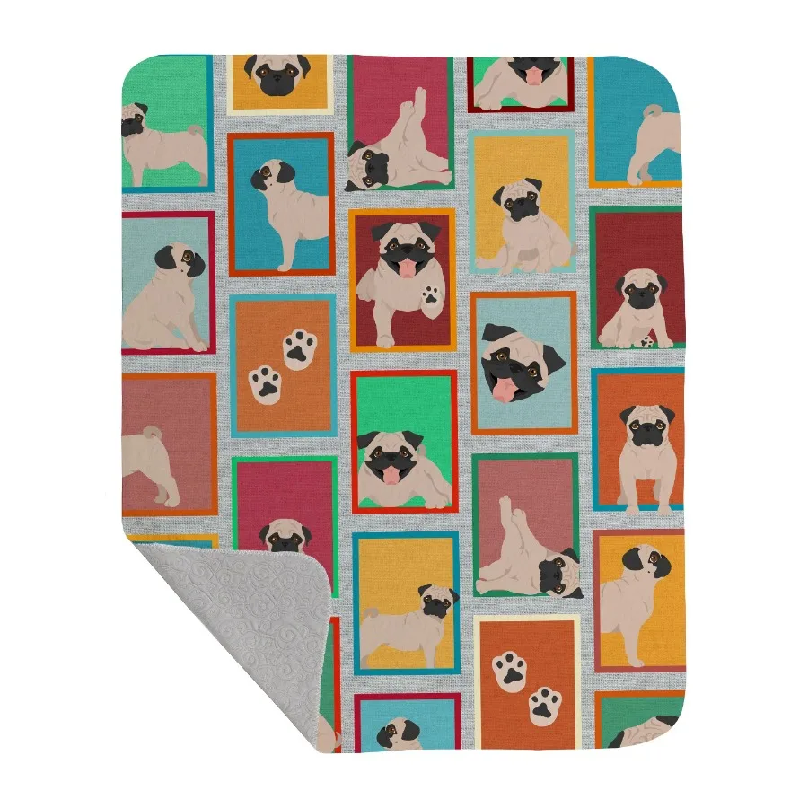 Lots of Fawn Pug Quilted Blanket 50x60 Artwork Pattern Quilted Throw Blanket for Bed, Couch, Sofa, Soft and Lightweight
Lots of Fawn Pug Quilted Blanket 50x60 Artwork Pattern Quilted Throw Blanket for Bed, Couch, Sofa, Soft and Lightweight