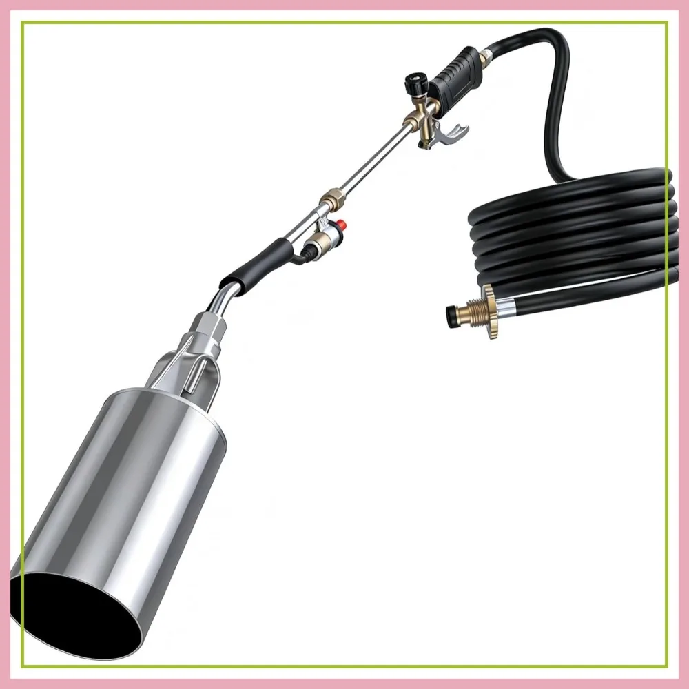 Weed Torch Propane Burner with 11.5FT Hose, High Output Blow Torch for Weeding, Asphalt & Road Marking
Weed Torch Propane Burner with 11.5FT Hose, High Output Blow Torch for Weeding, Asphalt & Road Marking