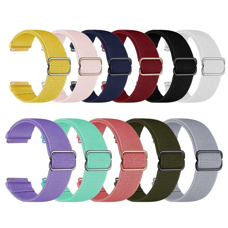 20/22mm For Samsung Galaxy Watch 4/5 generation watch Active2 woven Elastic Nylon Loop strap
20/22mm For Samsung Galaxy Watch 4/5 generation watch Active2 woven Elastic Nylon Loop strap