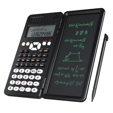 Scientific Calculator With Writing Tablet 991MS 349 Functions Engineering Financial Calculator For School Students Office Solar