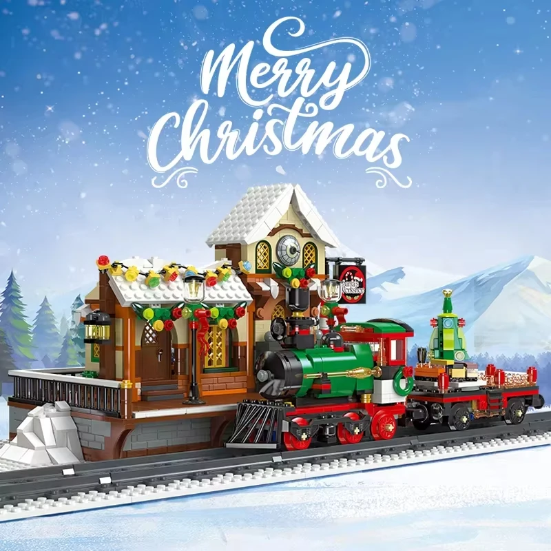 1362pcs Christmas Train Platform Building Blocks Set Winter Railway Station Model NO.89142 Street View Kids Assembly Toy Gift
1362pcs Christmas Train Platform Building Blocks Set Winter Railway Station Model NO.89142 Street View Kids Assembly Toy Gift