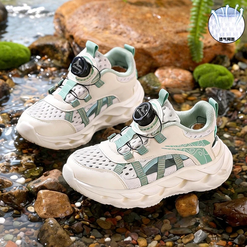 Children Trendy Athletic Footwear Boys Girls Flexible Mesh Sneakers Shock Absorbing Slip Sole Outdoor Sports Daily Casual Shoes
Children Trendy Athletic Footwear Boys Girls Flexible Mesh Sneakers Shock Absorbing Slip Sole Outdoor Sports Daily Casual Shoes