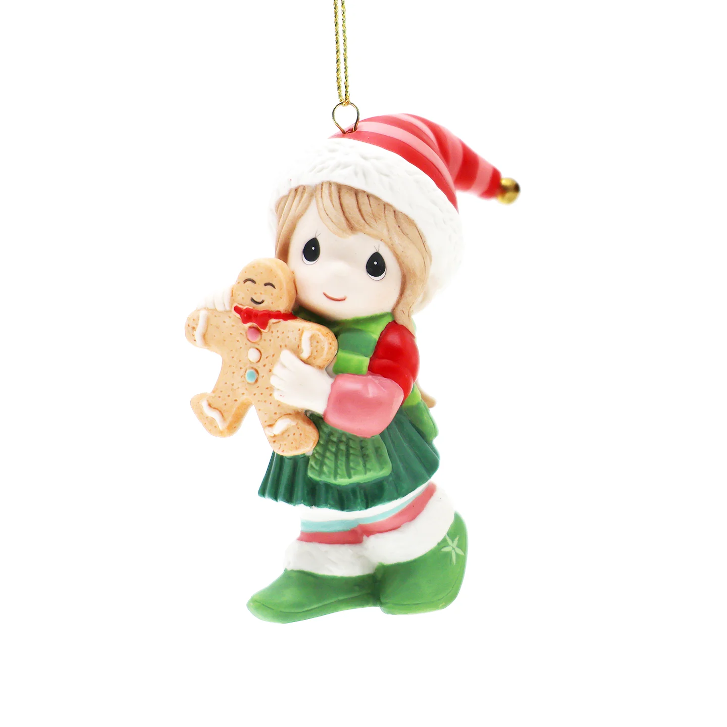 Precious Moments Christmas Ornament Cute Girl Holding Gingerbread Man Ceramic Hanging Pendant Xmas Tree Decoration Holiday Gift
Precious Moments Christmas Ornament Cute Girl Holding Gingerbread Man Ceramic Hanging Pendant Xmas Tree Decoration Holiday Gift