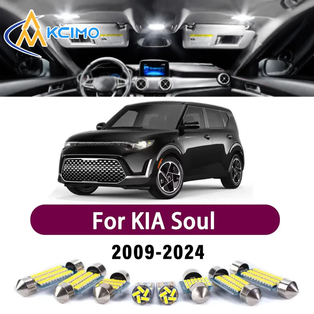 High Lumen CANBUS Error Free LED Interior Light Kit For KIA Soul 2009-2024 Map Door Trunk Reading Dome Lamp Bulbs Set
High Lumen CANBUS Error Free LED Interior Light Kit For KIA Soul 2009-2024 Map Door Trunk Reading Dome Lamp Bulbs Set