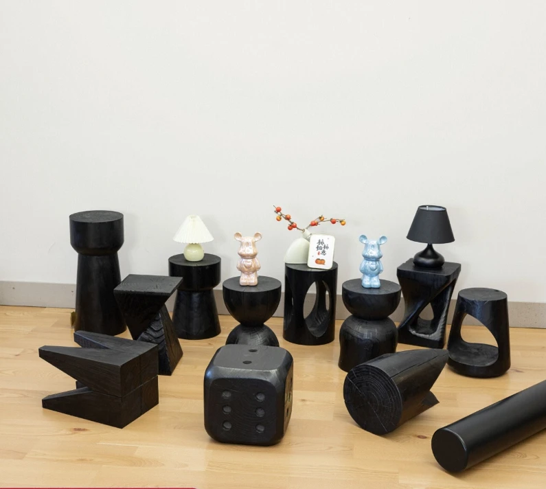 Wabi Sansan Wind Carbonized Solid Wood Pier, Round Stool Edge, Log Low Stool, Homestay Stump Ornament, Flower Stand, Shoe
Wabi Sansan Wind Carbonized Solid Wood Pier, Round Stool Edge, Log Low Stool, Homestay Stump Ornament, Flower Stand, Shoe