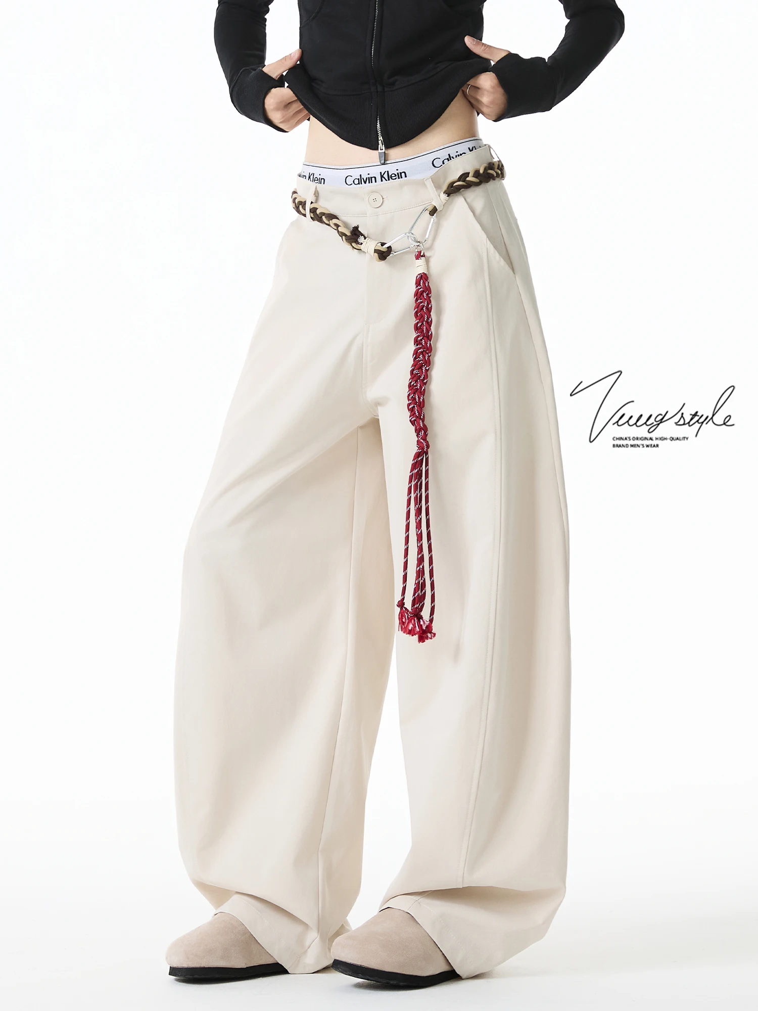 American High Street Casual Men's Pants Spring Summer Autumn Loose Wide Leg Straight Tube Long Trousers Faionable Brand
American High Street Casual Men's Pants Spring Summer Autumn Loose Wide Leg Straight Tube Long Trousers Faionable Brand