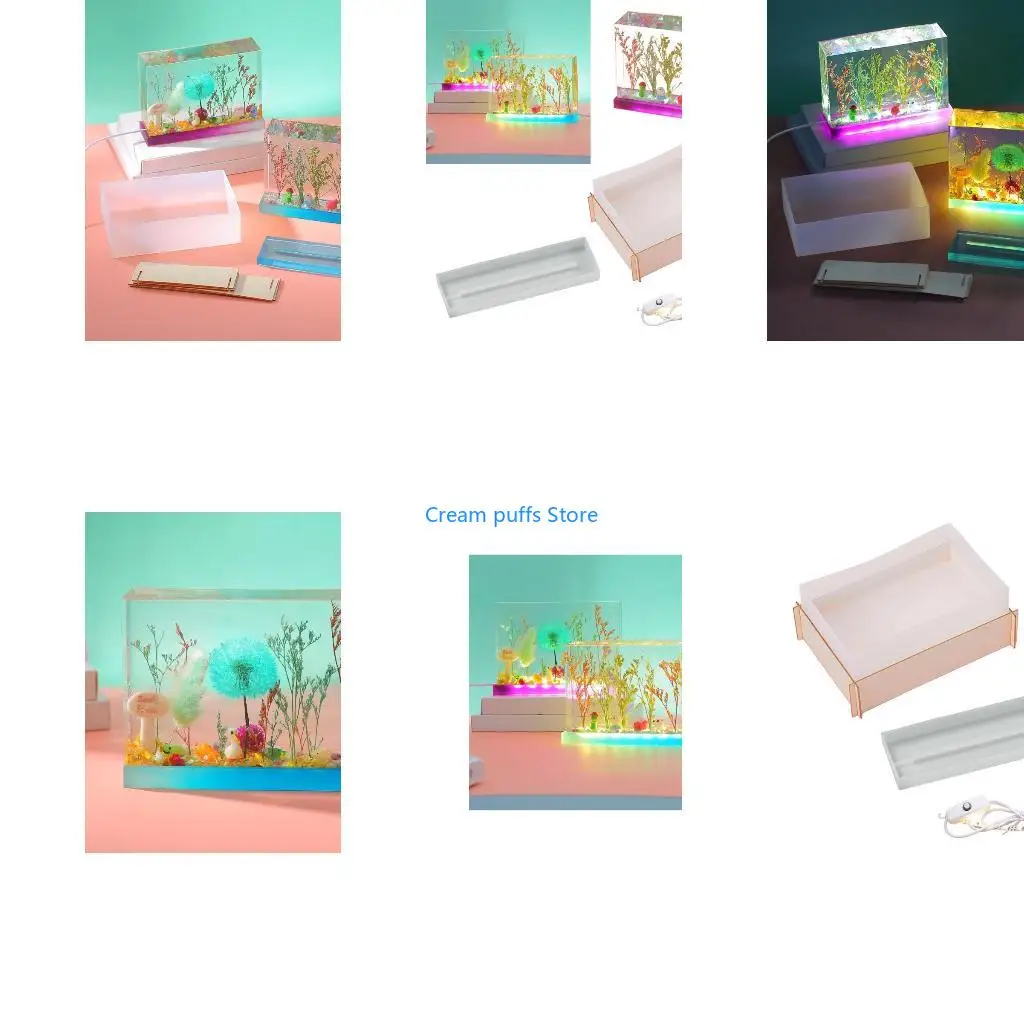 50LE Light Base Mold Rectangular Silicone Mold Include USB Cable for DIY LED Lamp Ornaments Home Decoration Resin Crafts
50LE Light Base Mold Rectangular Silicone Mold Include USB Cable for DIY LED Lamp Ornaments Home Decoration Resin Crafts