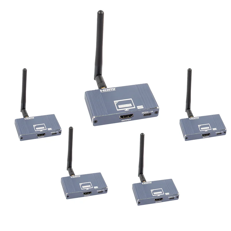 Беспроводной HDMI-удлинитель 200 м, 5.8G WiFi, передатчик-приемник 1080P 60 Гц, 1TX на 1/2/3/4 RX, видеопередатчик дальнего действия, алюминиевый сплав
Беспроводной HDMI-удлинитель 200 м, 5.8G WiFi, передатчик-приемник 1080P 60 Гц, 1TX на 1/2/3/4 RX, видеопередатчик дальнего действия, алюминиевый сплав