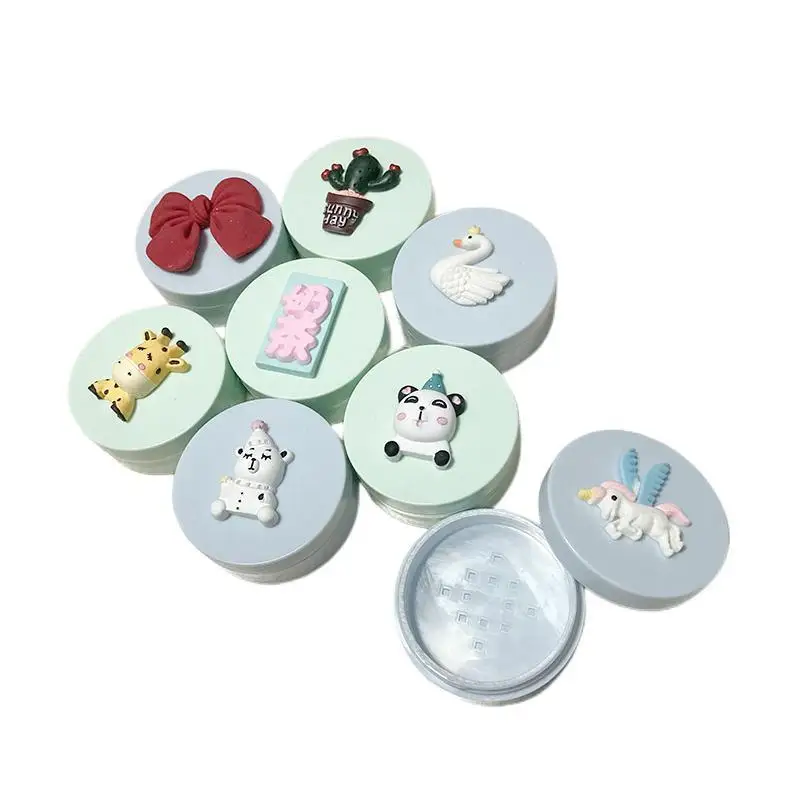 5pcs Mini Cartoon Plastic Loose Powder Jar With Sifter Empty Cosmetic Container Makeup Compact Portable Loose Powder Box Case
5pcs Mini Cartoon Plastic Loose Powder Jar With Sifter Empty Cosmetic Container Makeup Compact Portable Loose Powder Box Case