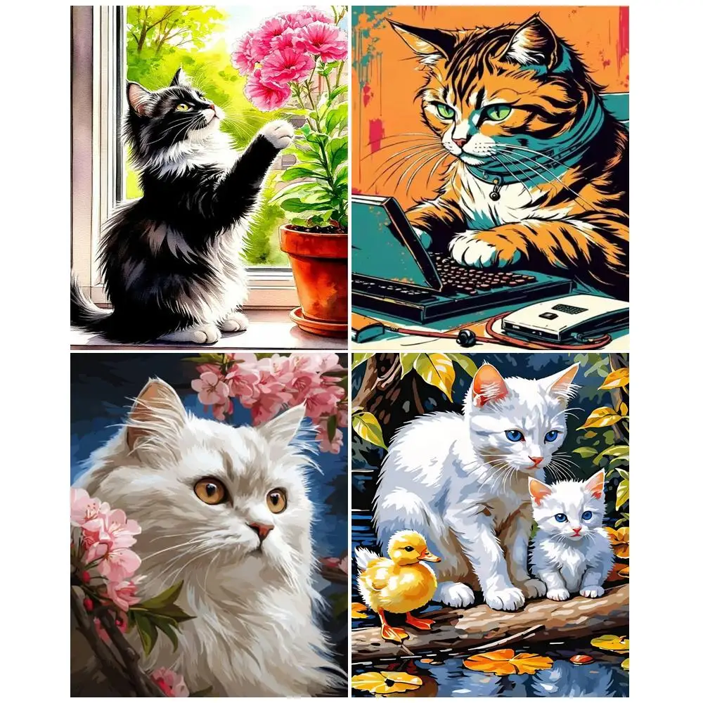 GATYZTORY Cats Painting By Numbers Gift Diy Crafts Animal Acrylic Paint Adults Crafts Paint Kit for Beginner
GATYZTORY Cats Painting By Numbers Gift Diy Crafts Animal Acrylic Paint Adults Crafts Paint Kit for Beginner