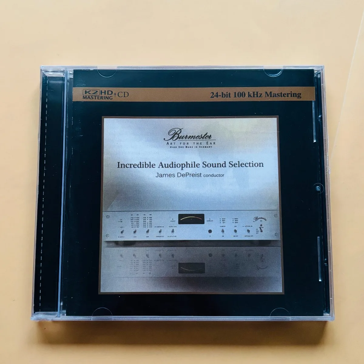 Burmester Audiophile Sound Selection CD, K2 HD 24-bit 100kHz Mastering, James DePreist, Hi-Fi Test CD
Burmester Audiophile Sound Selection CD, K2 HD 24-bit 100kHz Mastering, James DePreist, Hi-Fi Test CD