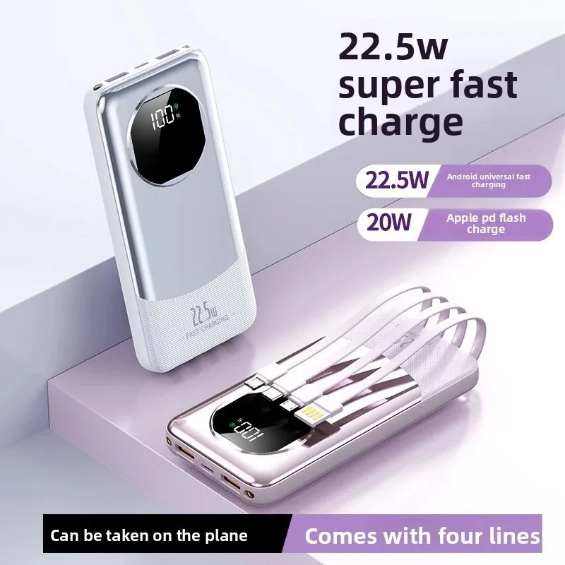 Large Capacity Power Bank 10000mAh 20000mAh 120W Fast Charging LED Digital Display Portable External Battery For Iphone Android
Large Capacity Power Bank 10000mAh 20000mAh 120W Fast Charging LED Digital Display Portable External Battery For Iphone Android
