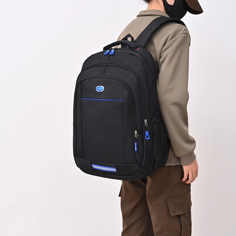 Large-capacity Student School Bag Casual Solid Color Backpack Material Oxford Men New Backpack Multi-functional Simple Bag
Large-capacity Student School Bag Casual Solid Color Backpack Material Oxford Men New Backpack Multi-functional Simple Bag