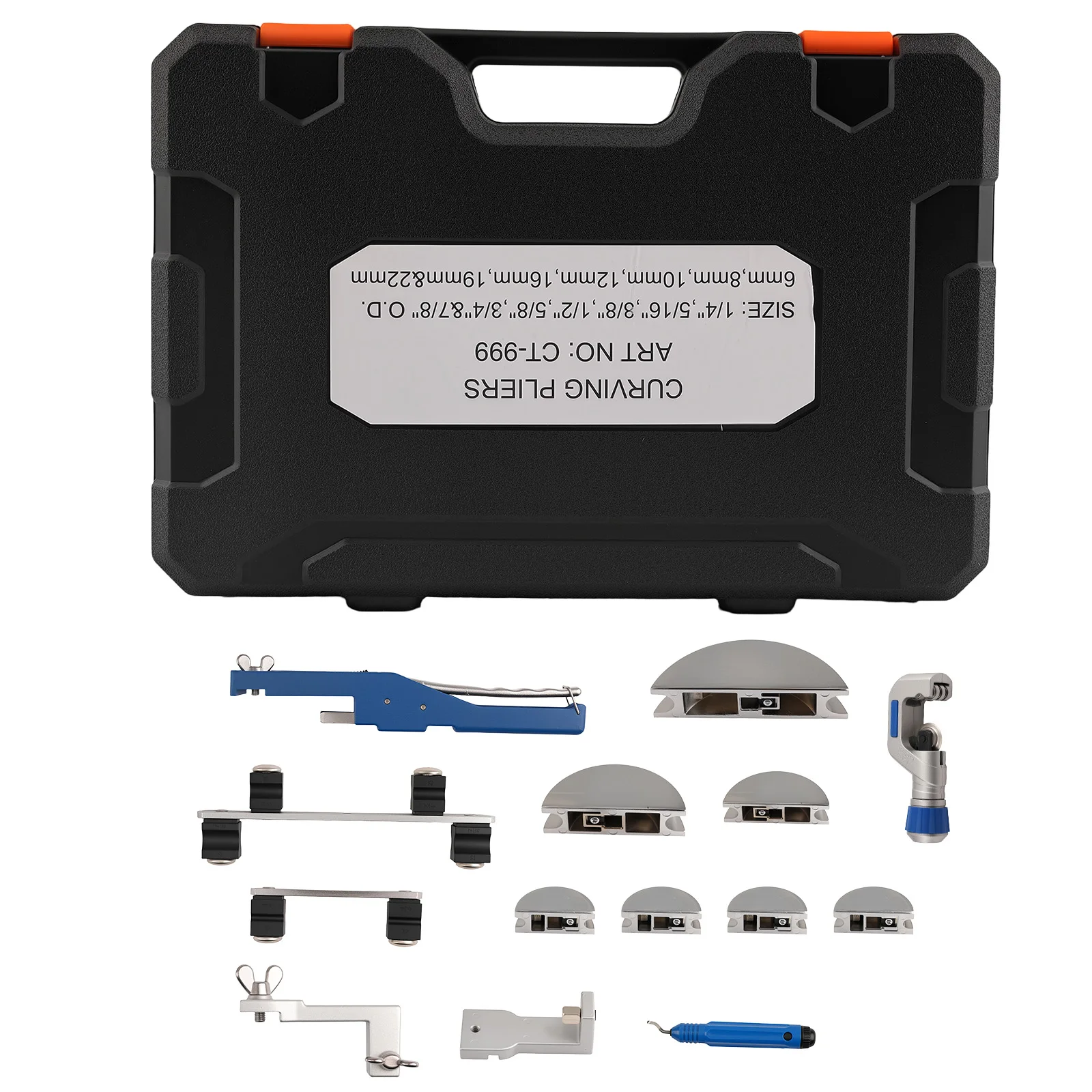 Ratcheting Tubing Bender 7pcs 1/4-7/8 Mandrels Kit for Bending 6-22mm Tubings
Ratcheting Tubing Bender 7pcs 1/4-7/8 Mandrels Kit for Bending 6-22mm Tubings