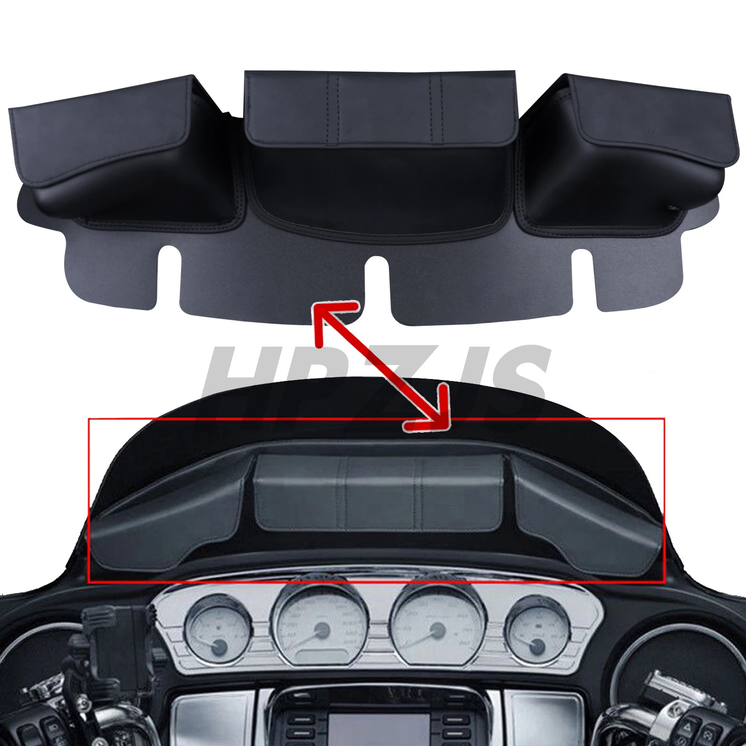 For Harley Touring Electra Glide Classic Police Standard Ultra Classic Trike 1996-2013 Motorcycle Windshield Bag Fairing Pouch
For Harley Touring Electra Glide Classic Police Standard Ultra Classic Trike 1996-2013 Motorcycle Windshield Bag Fairing Pouch