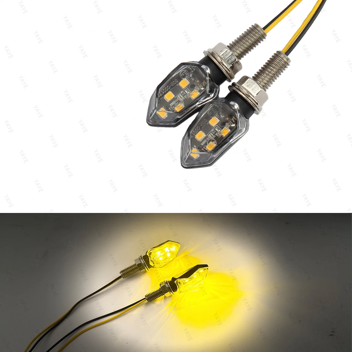 Mini LED Motorcycle Turn Signals, High Brightness Blinkers, 8mm Universal Modified Indicators
Mini LED Motorcycle Turn Signals, High Brightness Blinkers, 8mm Universal Modified Indicators