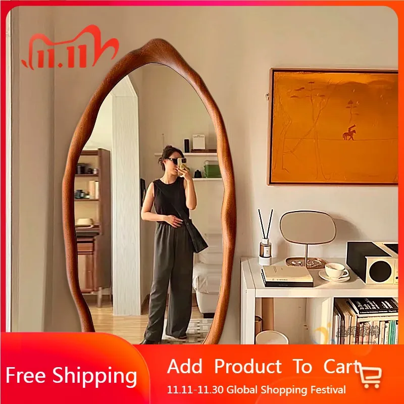 Wooden Vintage Mirror Bedroom Korean Style Girls Aesthetic Mirror Full Body Floor Standing Cloud Big Spiegel Wand Home Products
Wooden Vintage Mirror Bedroom Korean Style Girls Aesthetic Mirror Full Body Floor Standing Cloud Big Spiegel Wand Home Products