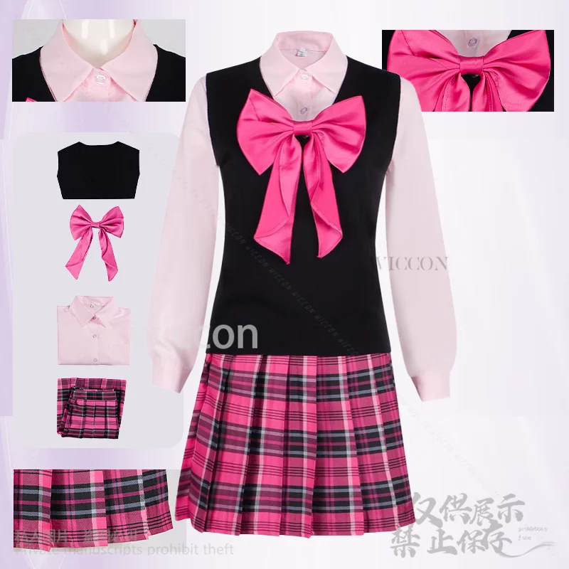 Japanese Jirai Kei Girls Anime Cosplay Kawaii JK School платье Hot Pink Sweet Cheerleader Costumes Preppy Style Skirts
Japanese Jirai Kei Girls Anime Cosplay Kawaii JK School платье Hot Pink Sweet Cheerleader Costumes Preppy Style Skirts